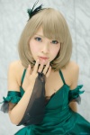 blonde_hair choker cosplay dress idolmaster idolmaster_cinderella_girls takagaki_kaede tiered_skirt uri rating:Safe score:0 user:pixymisa