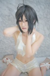 a-mi cosplay halter_top idolmaster_2 kikuchi_makoto shorts silver_hair rating:Safe score:0 user:nil!