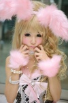 animal_ears blonde_hair bunny_ears choker cosplay dress himemiya_mahore original rating:Safe score:1 user:nil!