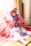 amatsuka_miyu cosplay dress hat patchouli_knowledge purple_hair robe thighhighs touhou rating:Safe score:0 user:nil!