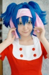 blue_hair cosplay dress hair_ribbons headband klan_klein macross macross_frontier twintails yusa rating:Safe score:0 user:nil!