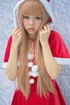 blonde_hair dress hood ichinomiya_kanna santa_costume shawl rating:Safe score:1 user:pixymisa