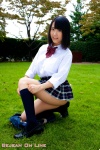 blouse bookbag kneesocks nagase_mami pleated_skirt school_uniform skirt sock_pull rating:Safe score:0 user:nil!