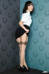 4k-star_308 blouse hamada_yuri miniskirt pantyhose print_legwear sheer_legwear skirt skirt_lift rating:Safe score:2 user:nil!