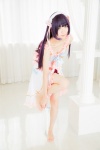 barefoot camisole choker cosplay gokou_ruri hairband kuro_neko_o_kigae_suru mike miniskirt ore_no_imouto_ga_konna_ni_kawaii_wake_ga_nai purple_hair skirt rating:Safe score:3 user:nil!