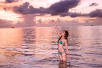 bikini cleavage ocean rola_chen side-tie_bikini swimsuit wet rating:Safe score:1 user:nil!