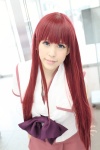 akizuki_maria blouse blue_eyes bow cosplay from_the_new_world red_hair shie skirt rating:Safe score:0 user:pixymisa