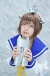 binoculars cosplay hairband kantai_collection panko sailor_uniform school_uniform yukikaze_(kantai_collection) rating:Safe score:0 user:nil!