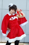 cosplay dress lady_santa midori original pantyhose santa santa_costume shawl side_ponytail rating:Safe score:0 user:nil!