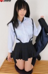 blouse hamada_yuri kneesocks pleated_skirt school_uniform side_ponytail skirt suspenders vest rating:Safe score:1 user:nil!