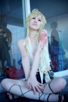 aoi_yuma benten blonde_hair cosplay tattoo zone-00 rating:Safe score:1 user:Log