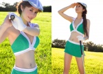 cleavage golf_club halter_top hat koide_yuka miniskirt skirt sunglasses rating:Safe score:1 user:nil!
