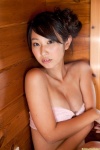 bathroom bikini_top cleavage dgc_1007 hair_bun ichikawa_miki swimsuit rating:Safe score:0 user:nil!