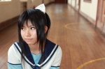 cosplay enako enaplus hairbow love_plus ponytail sailor_uniform school_uniform takane_manaka rating:Safe score:0 user:nil!