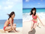 beach bikini knit minami_akina ocean side-tie_bikini swimsuit rating:Safe score:0 user:nil!