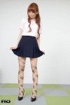 blouse pantyhose pleated_skirt print_legwear rq-star_832 sayuka_aine sheer_legwear skirt skirt_lift rating:Safe score:0 user:nil!