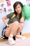 cheerleader_uniform dgc_0037 itou_miki pleated_skirt pom_poms skirt socks tshirt rating:Safe score:0 user:nil!