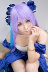 aspacia choker cosplay desert_kingdom hairbows kureha_marie midriff purple_hair skirt tubetop twintails rating:Safe score:0 user:pixymisa