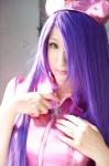 cosplay dress ikkitousen kanu_unchou kibashi nurse nurse_cap nurse_uniform purple_hair rating:Safe score:2 user:nil!