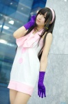 akiyama_mio cosplay dress gloves hairband k-on! nana rating:Safe score:1 user:nil!