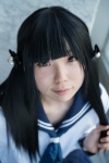 azumi_(iii) blouse cosplay hairbows original sailor_uniform scarf school_uniform twintails rating:Safe score:0 user:pixymisa