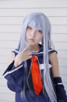 blue_hair cosplay detached_sleeves i-401_(kantai_collection) kantai_collection sailor_uniform sakuya_mikoto school_uniform rating:Safe score:0 user:nil!