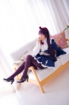 blouse cosplay gokou_ruri hairband mashiro_yuki miniskirt ore_no_imouto_ga_konna_ni_kawaii_wake_ga_nai pantyhose purple_hair purple_legwear shawl skirt rating:Safe score:0 user:nil!