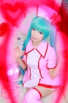 aqua_hair cosplay hatsune_miku nurse nurse_cap nurse_uniform syringe tachibana_sakura thighhighs twintails vocaloid rating:Safe score:2 user:pixymisa