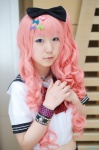 cosplay hairbow haruno_yun original pink_hair sailor_uniform school_uniform rating:Safe score:0 user:nil!