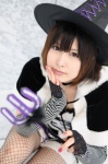 choker cosplay dress fingerless_gloves fishnet_pantyhose gloves miniskirt narihara_riku original pantyhose shawl skirt witch_hat rating:Safe score:0 user:pixymisa