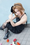 cosplay hairband k-on! pantyhose pokemaru skirt tainaka_ritsu tank_top rating:Safe score:0 user:pixymisa