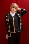 blonde_hair cosplay eyemask gintama katou_mari okita_sougo uniform rating:Safe score:1 user:nil!