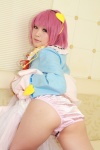 arai_yomi ass blouse cosplay hairband komeiji_satori panties pink_hair skirt skirt_lift touhou rating:Safe score:1 user:nil!