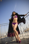 bikini cleavage kawamura_yukie overcoat side-tie_bikini swimsuit rating:Safe score:0 user:nil!