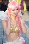 beads bikini_top cleavage cosplay ichigosaki_maron one_piece pink_hair princess_shirahoshi swimsuit tail tiara rating:Safe score:0 user:pixymisa