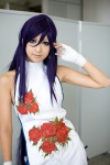 bandaged_hands cosplay ikkitousen kanu_unchou pantyhose ponytail purple_hair qipao sei rating:Safe score:0 user:nil!