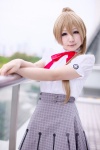 blonde_hair blouse cosplay ponytail ribbon_tie sara_(ii) skirt starry_sky yahisa_tsukiko rating:Safe score:0 user:pixymisa