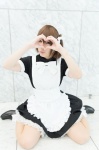 <3 ankle_socks apron bowtie cosplay dress hairband hirasawa_yui k-on! pantyhose petticoat pink_eyes sasa sheer_legwear rating:Safe score:0 user:pixymisa