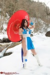 boots cosplay fan gauntlets hairbow kimono king_of_fighters kunoichi saku shiranui_mai umbrella rating:Safe score:1 user:nil!