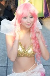 beads bikini_top cleavage cosplay ichigosaki_maron one_piece pink_hair princess_shirahoshi swimsuit tail tiara rating:Safe score:0 user:pixymisa