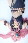 armbands cosplay dai hairbow headphones megurine_luka pink_hair skirt vest vocaloid rating:Safe score:0 user:pixymisa