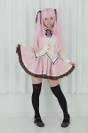 amano_hanei blazer blouse cosplay enako enaplus pink_hair pleated_skirt school_uniform skirt skirt_lift supreme_candy thighhighs twintails zettai_ryouiki rating:Safe score:1 user:nil!