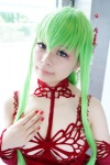 bra cc choker code_geass cosplay detached_sleeves gown green_hair suu rating:Safe score:1 user:pixymisa