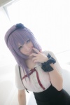 atsuki bathroom bathtub blouse cosplay dagashi_biyori dagashi_kashi hairband purple_hair shidare_hotaru skirt suspenders wet rating:Safe score:1 user:nil!