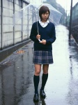 aibu_saki blouse kneesocks pleated_skirt rain school_uniform skirt sweater umbrella wanibooks_02 rating:Safe score:0 user:nil!
