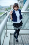 blouse cosplay jacket miniskirt original skirt thighhighs zero_inch rating:Safe score:0 user:nil!