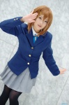 blazer blouse cosplay gingamu hair_clips hirasawa_yui k-on! pantyhose pleated_skirt school_uniform skirt rating:Safe score:2 user:nil!