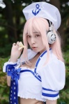 atori_himeko cosplay cropped_jacket croptop headphones miniskirt nitro_super_sonic pink_hair sailor_uniform school_uniform skirt super_soniko rating:Safe score:0 user:nil!