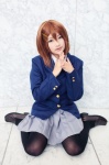 blazer blouse cosplay gingamu hair_clips hirasawa_yui k-on! pantyhose pleated_skirt school_uniform skirt rating:Safe score:5 user:nil!