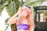 bikini_top cosplay macross macross_frontier multi-colored_hair pool sachi_budou sheryl_nome sunglasses swimsuit rating:Safe score:0 user:nil!